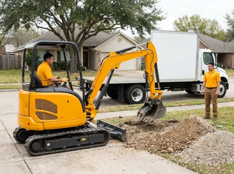 Mini Excavator Rental in Houston, TX
